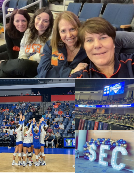 My daughter and my cousins attending the SEC Gymnastics Championships with family, and various Florida Gators Gymnastics and Volleyball events that I have attended in the last year